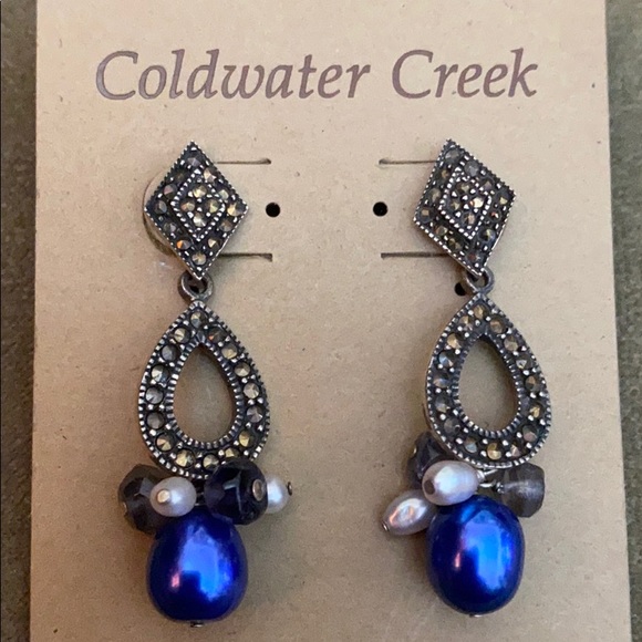 Sterling earrings by Coldwater Creek - Picture 1 of 4